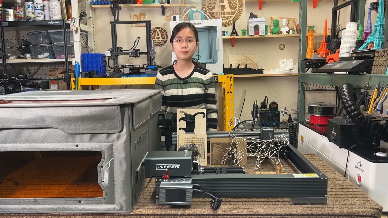 Atezr V35 Plus Laser Engraver: Tests on Slate, Glass, Wood, and Metal