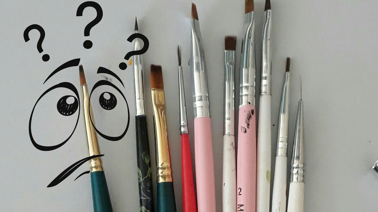 Como arrumar adaptar seu pincel. Adesivos de unhas.