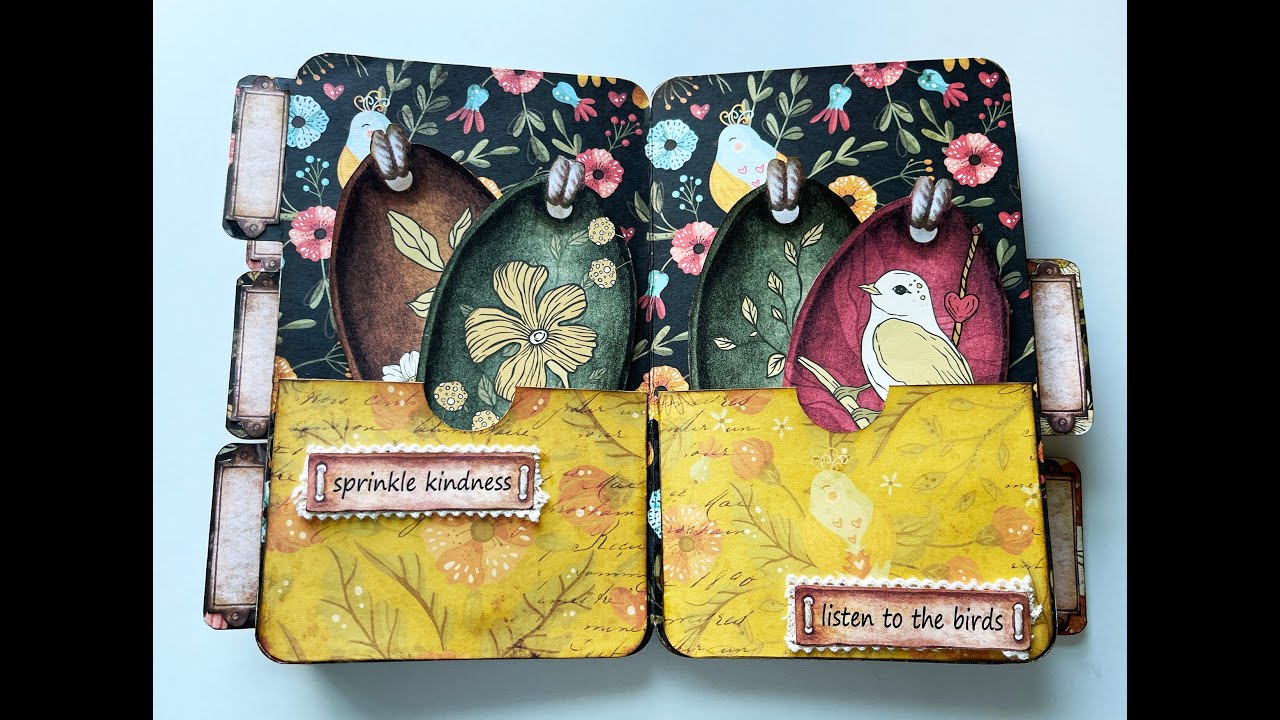 Bohemian Style Ephemera storage folder flip through by SS Digital studio