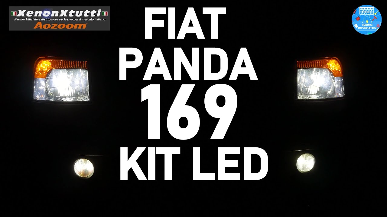 Installazione KIT LED XenonPerTutti per Fari anteriori e Fendinebbia nella FIAT Panda 169