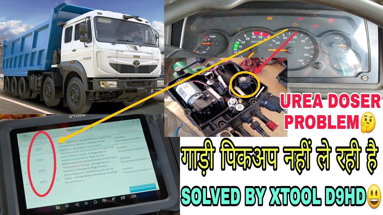 TATA BS4 HYVA UREA DOSER PROBLEM SOLVED BY XTOOL D9HD