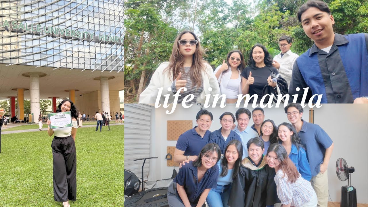 life in manila 💟—speaker at dlsu, tagaytay, grad photoshoot 🎓☕️