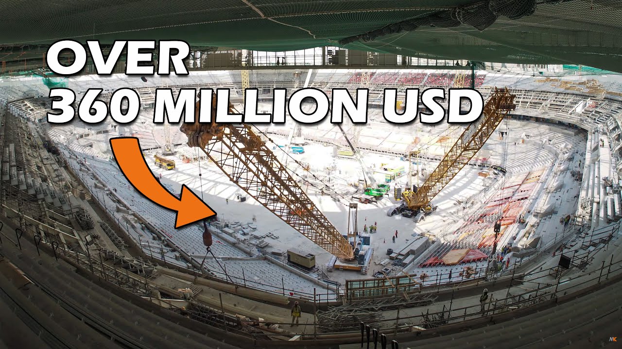 Building Ahmad bin Ali / Al Rayyan Stadium  - FIFA World Cup Qatar 2022 - CINEMATIC TIMELAPSE 4K