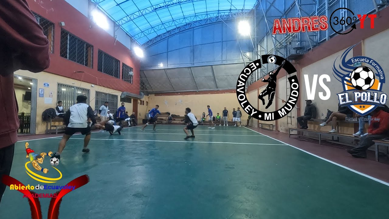 Ecuavoley mi Mundo vs Academia El Pollo Choque de Escuelas Premio economico y trofeo (ida)