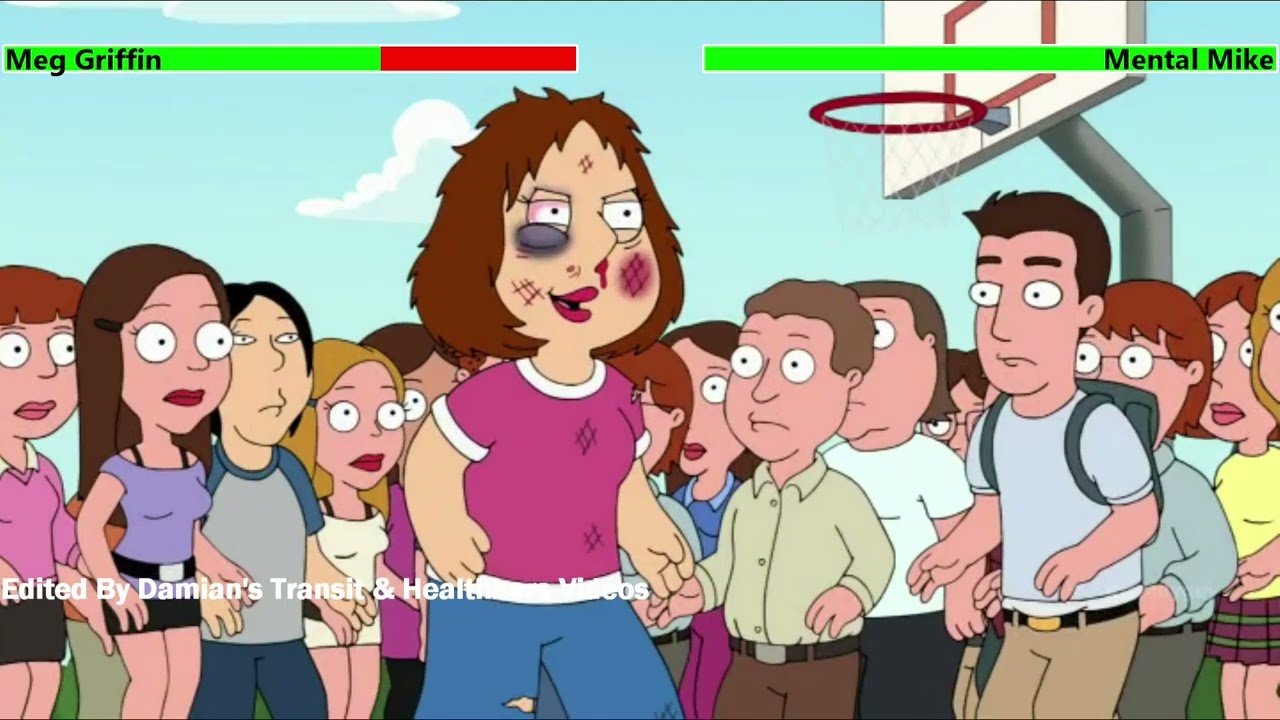 Meg Griffin vs. Mental Mike with healthbars