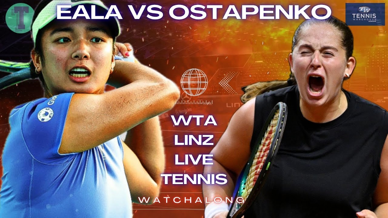 Alex Eala vs Julia Ostapenko | WTA Linza Round of 16 | LIVE TENNIS WATCHALONG
