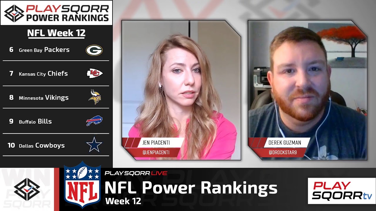Week 12 Power Rankings - PlaySqorr Live