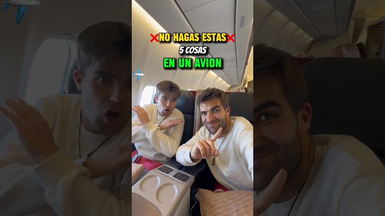 Que no hacer en un avi&oacute;n ✈️❌ #viajes #avion #vuelo