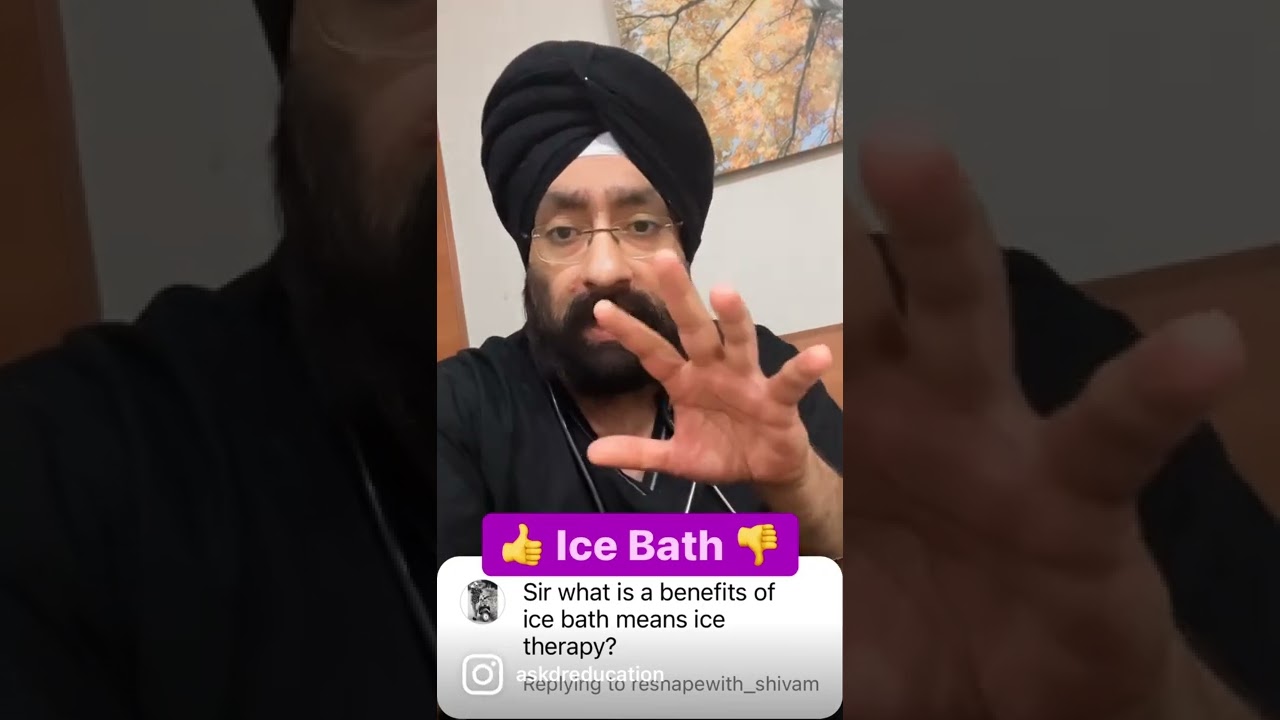 Taking Ice bath post workout is good or bad for body and health? #shorts