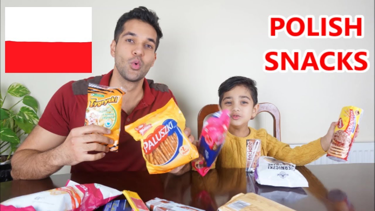 MUST WATCH FUNNY Kid trys POLISH Snacks. Taste Test with 3y/o British FUNNY duo!