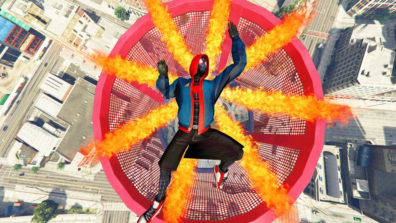 GTA V - Ragdolls And Fails Compilation V.1 (Spider-Man:Miles Morales / Moon Gravity And Fire Fails)