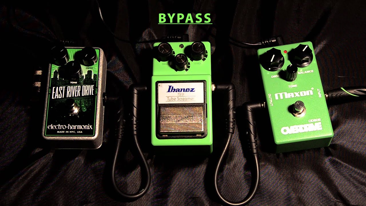 Maxon OD808 vs Ibanez TS9 vs EHX East River Drive
