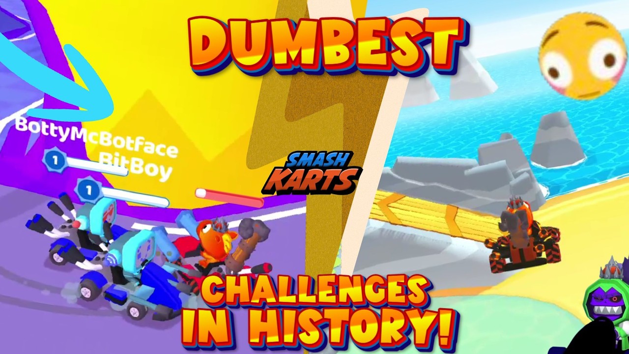 Can You Win The Dumbest SmashKarts Challenges in History?!