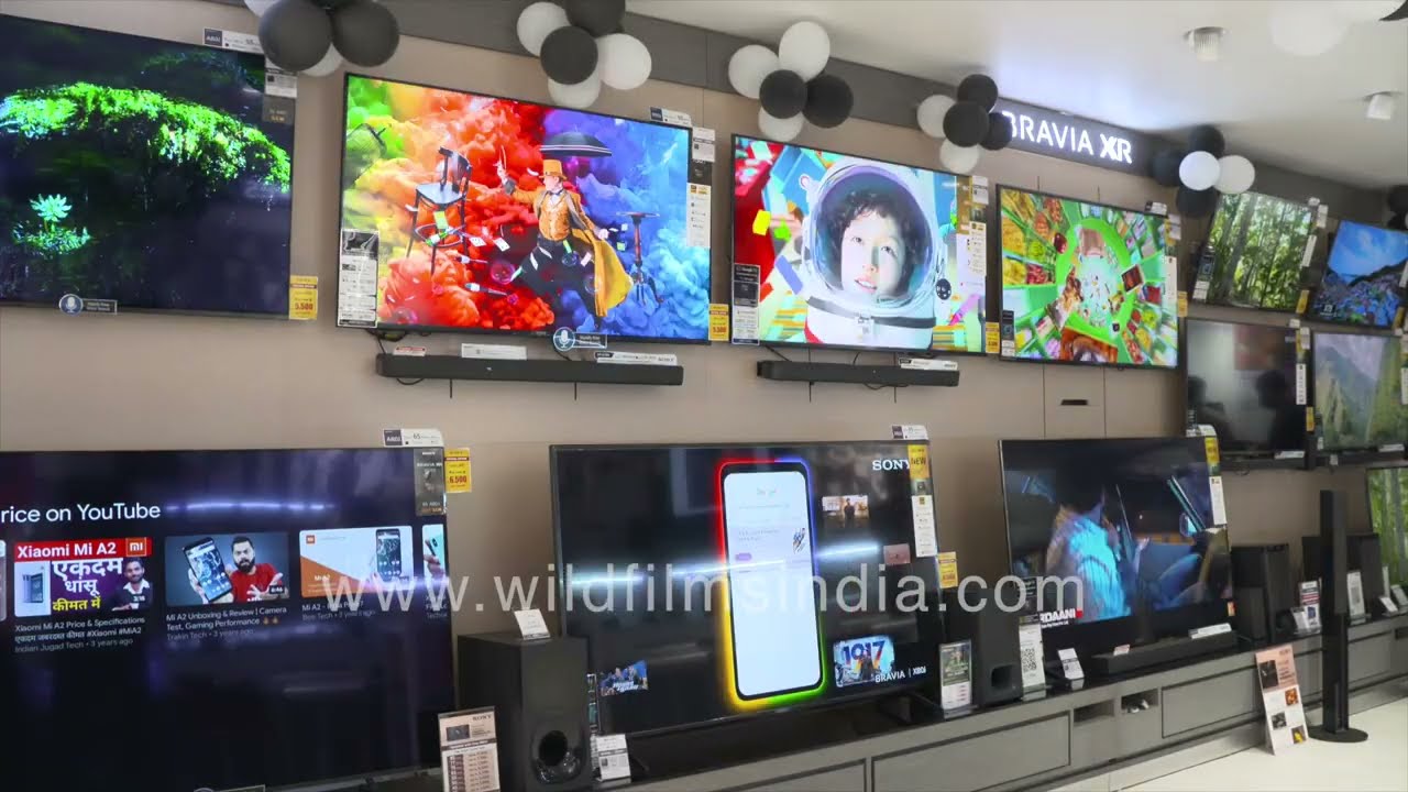 Connaught Place's archaic buildings are graced by modern electronics stores such as AVIT Sony Center