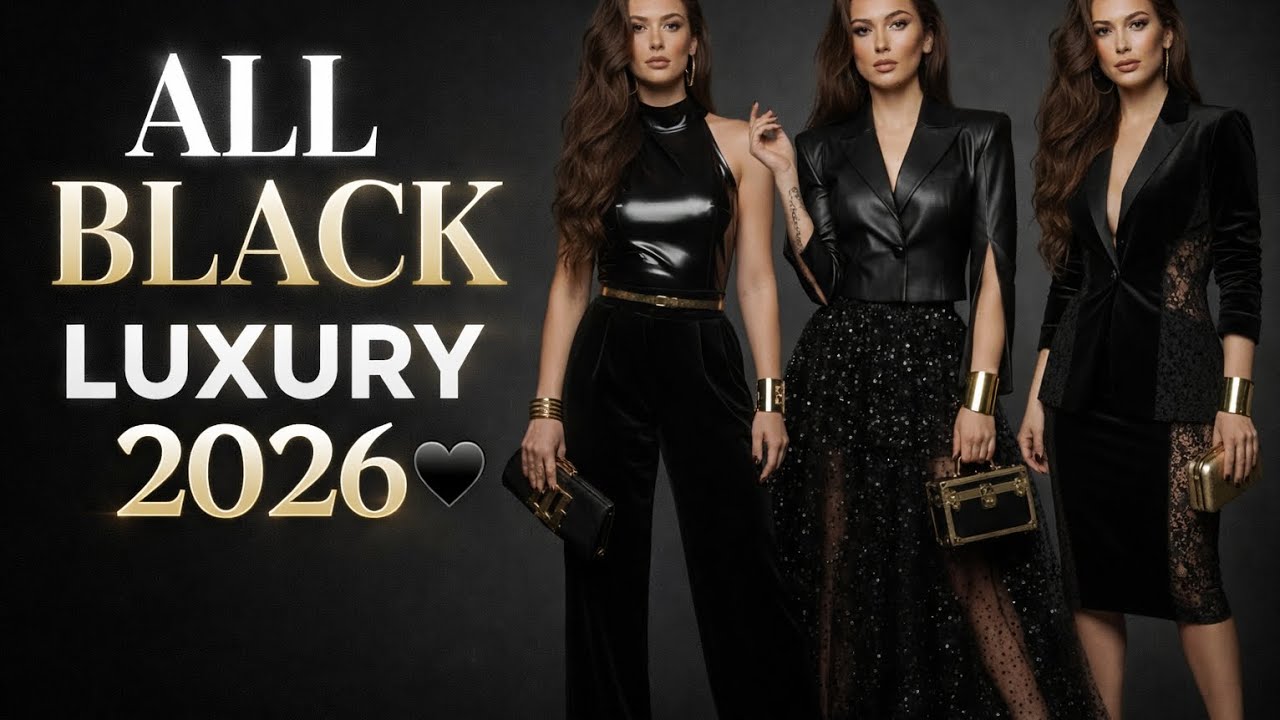 All Black Luxury Outfit Inspirations 2026 