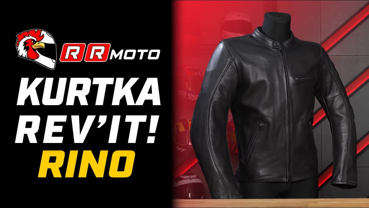 REVIT RINO - klasyczna sk&oacute;rzana kurtka na motocykl z AA