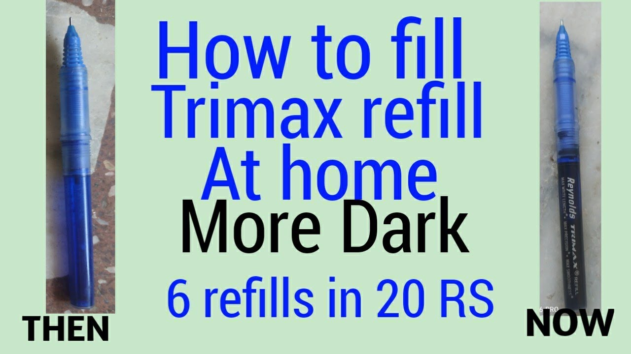 Trimax refill ghar pe kaise fill kre??
