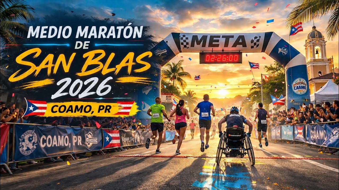 “MEDIO MARATÓN SAN BLAS EN COAMO 2026” 🇵🇷