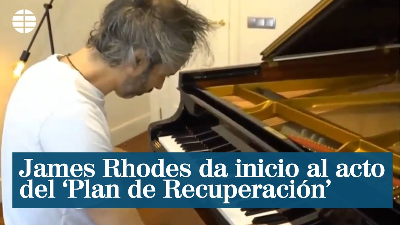 El pianista James Rhodes da inicio al acto del 'Plan de Recuperaci&oacute;n' de la econom&iacute;a espa&ntilde;ola