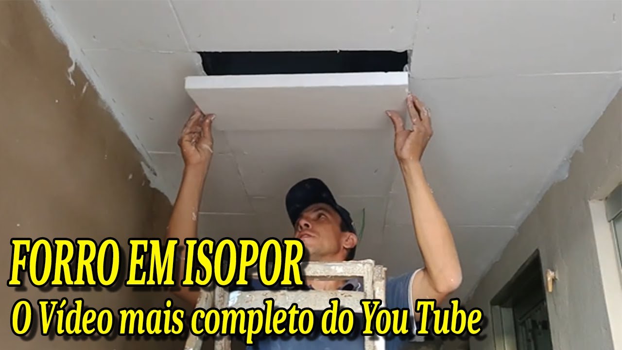 Forro em ISOPOR faça você mesmo gastando pouco