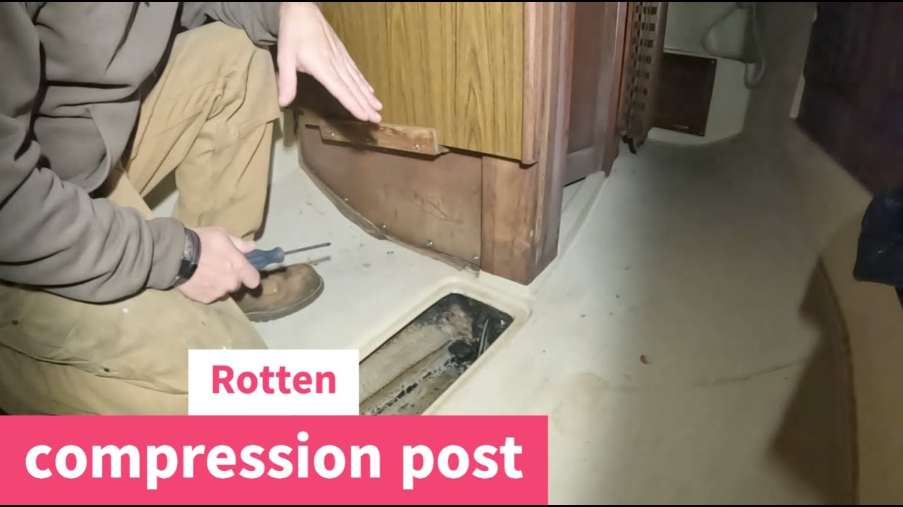 Fast way to be demasted - Rotten compression post stub on a Catalina 30 - Part 1