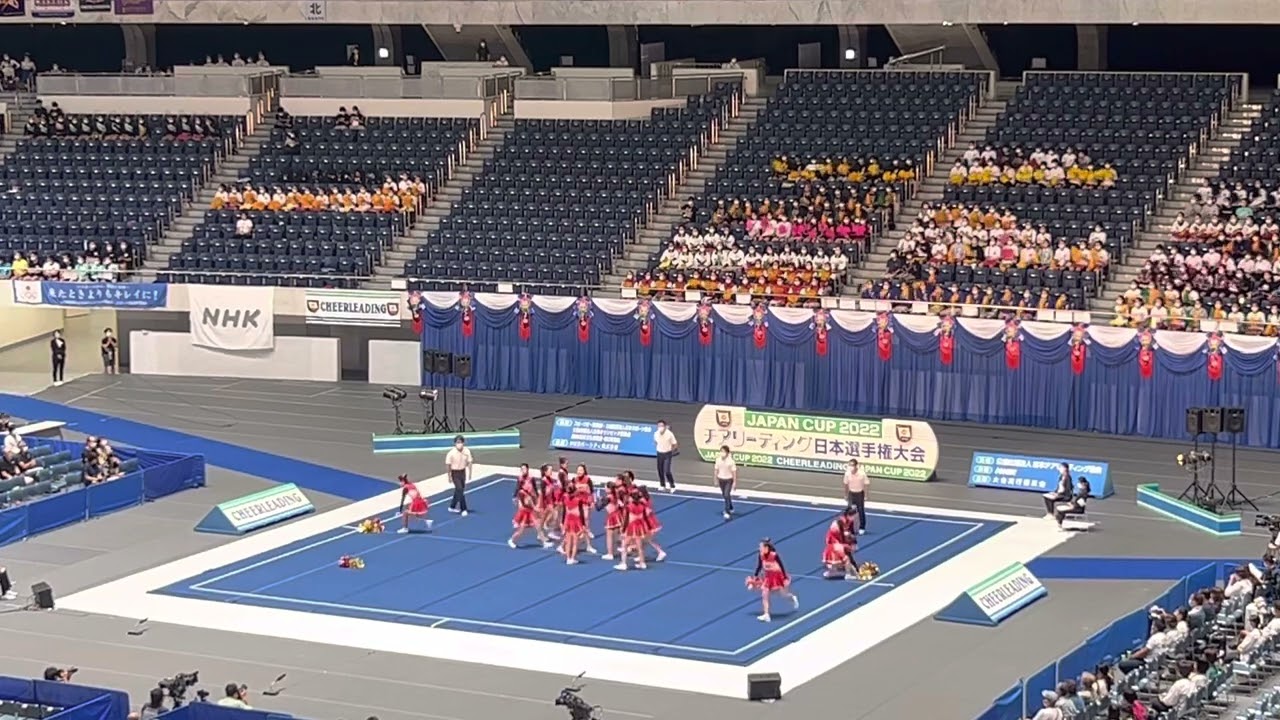 JAPAN CUP 2022  チアリーディング日本選手権大会　自由演技競技　DIVISION1 高等学校部門　予選　聖霊高等学校　MINNIES