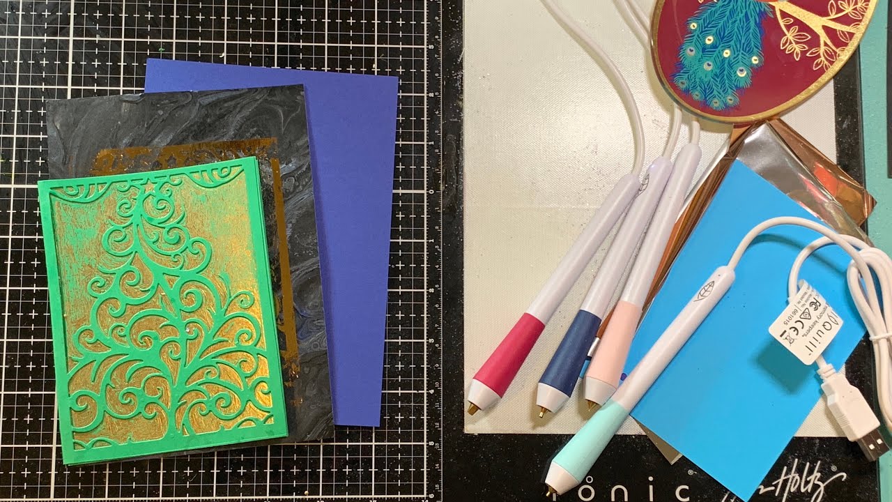 WRMK Foil Quill Pens with Crafter’s Companion Cut & Emboss Die Cut