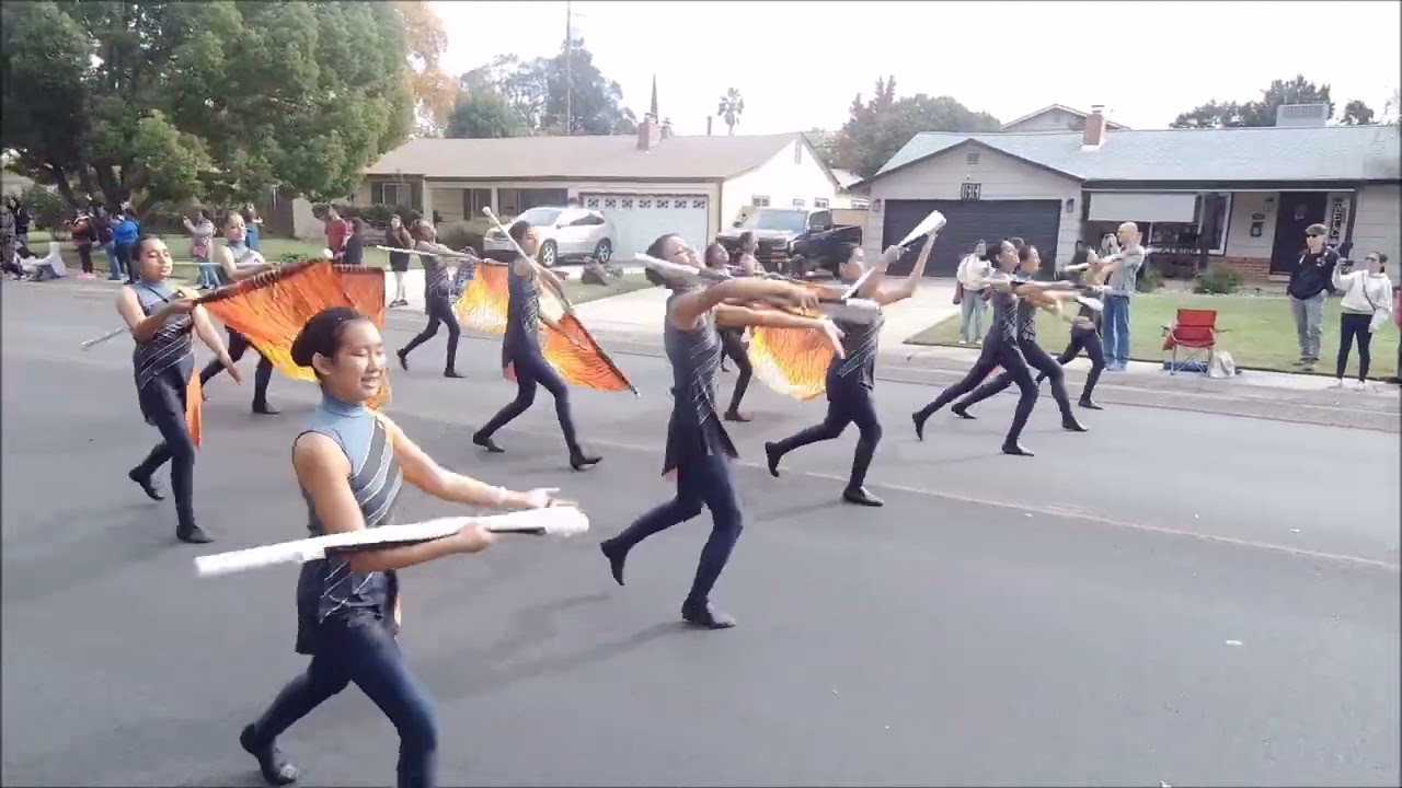 Washington High School Husky Marching Band at the 2025 Lincoln Review of Champions