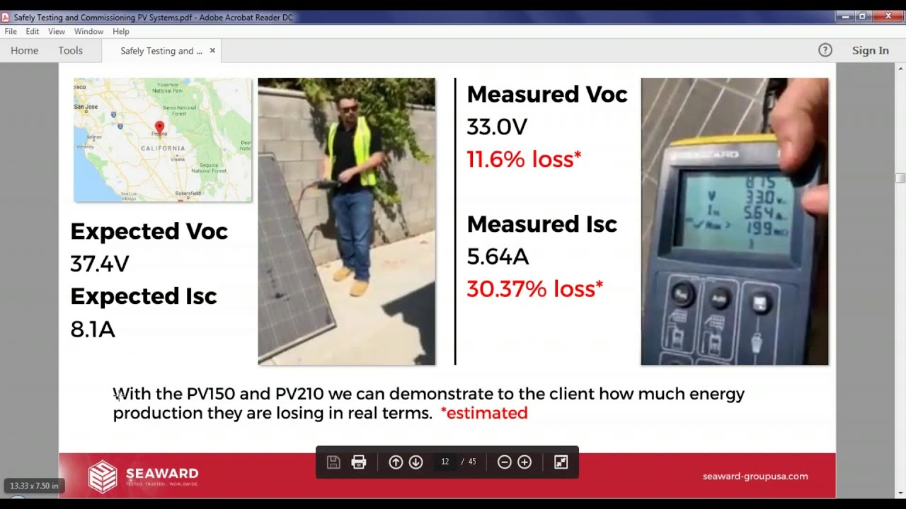 Safely Testing and Commissioning PV Systems Webinar 10/30/2019