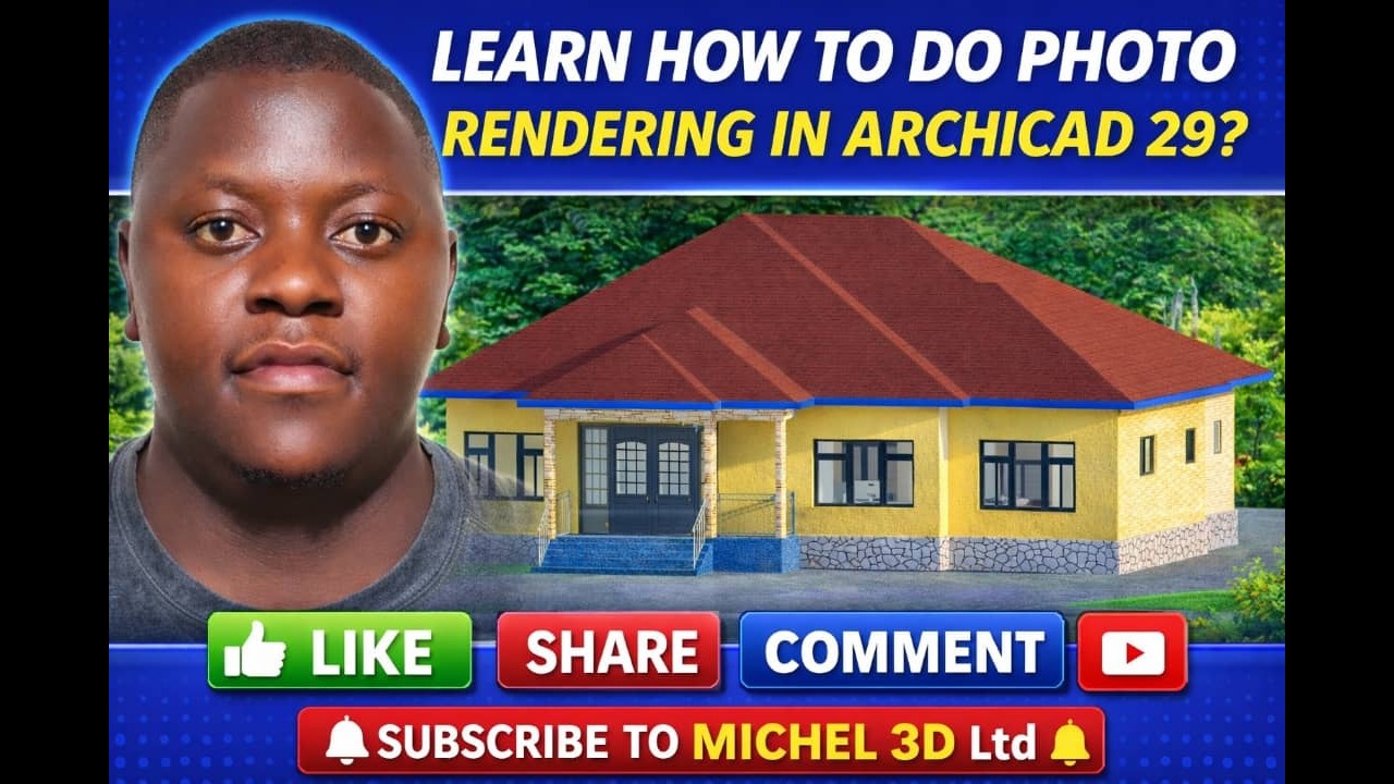 HOW TO DO PHOTO RENDERING IN ARCHICAD 29 Step-by-Step Tutorial