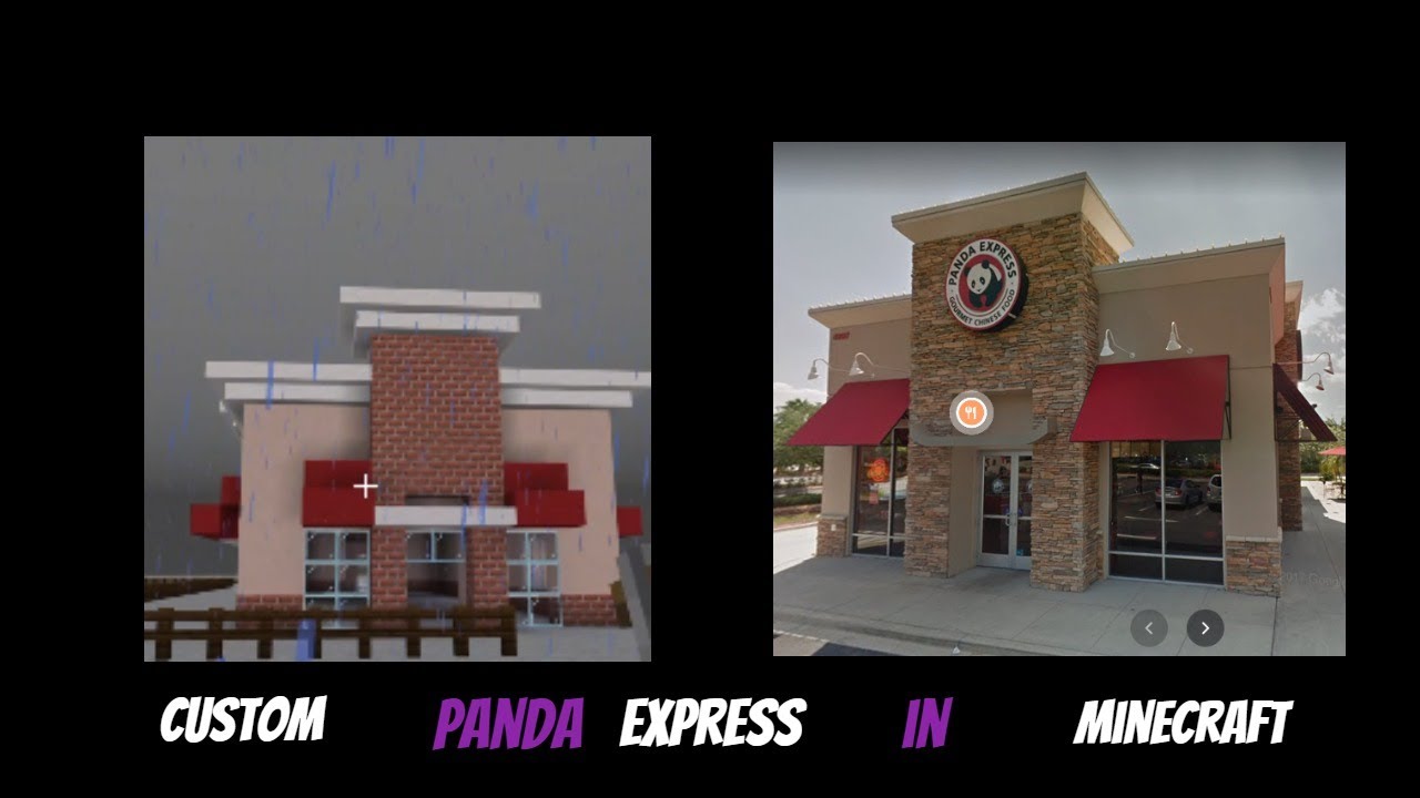 Custom Panda Express in Minecraft