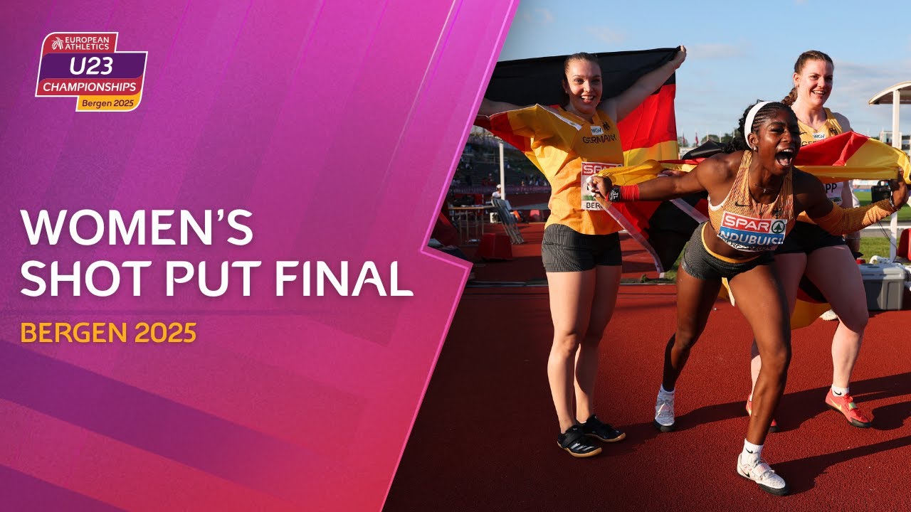 GERMANY DOMINATE 🥇🥈🥉 | Women’s Shot Put Final | Bergen 2025 European Athletics U23 Championships