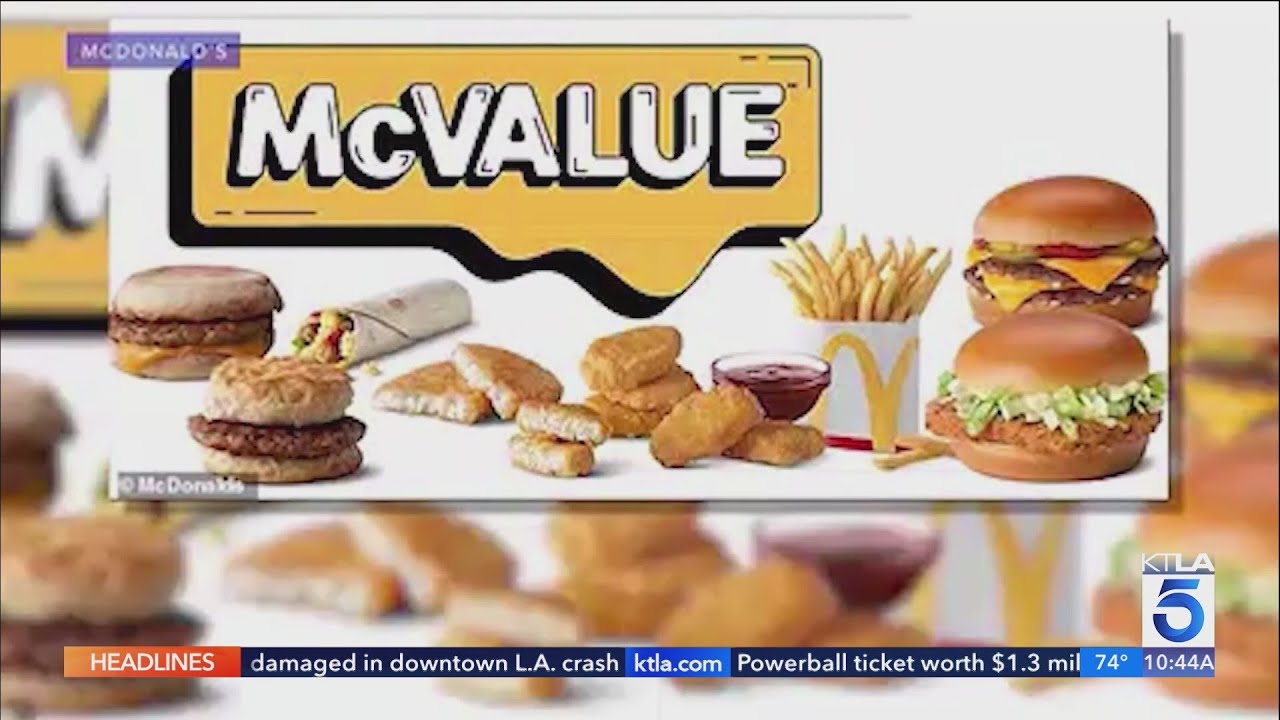 McDonald's lowering prices on select value meals