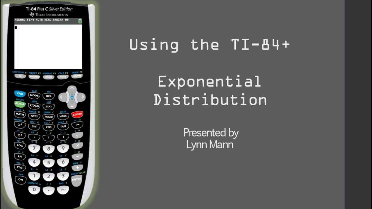 TI-84 Exponential Distribution