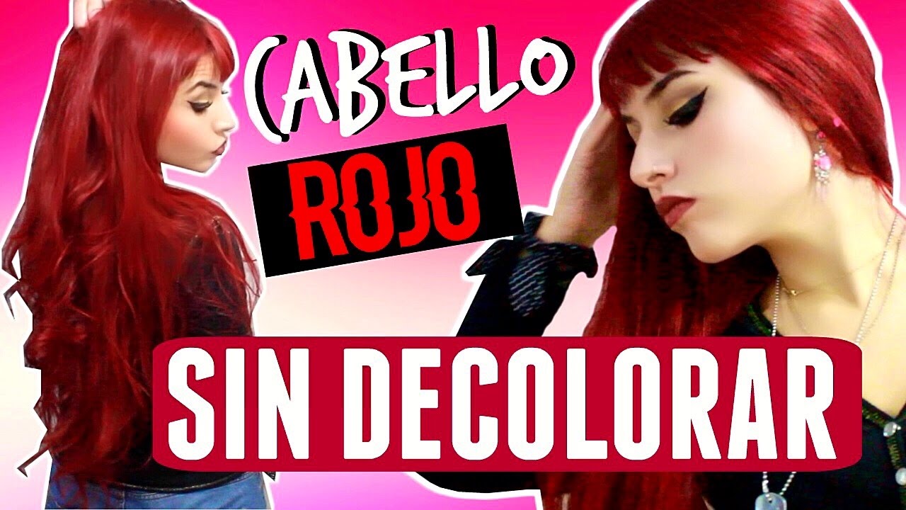 Cabello rojo SIN DECOLORAR en casa + Review Majicontrast L'Oréal Rojo Magenta | Hi Color Highlights