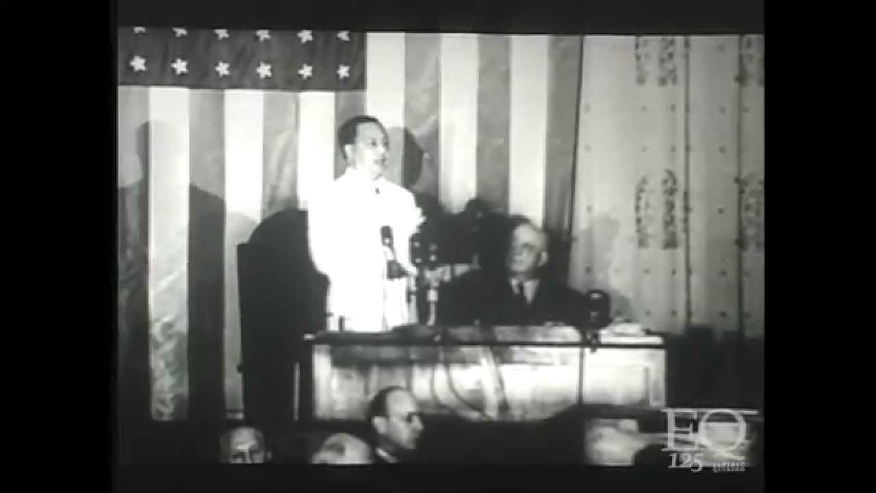 Speech of President Elpidio Quirino in the United States Congress