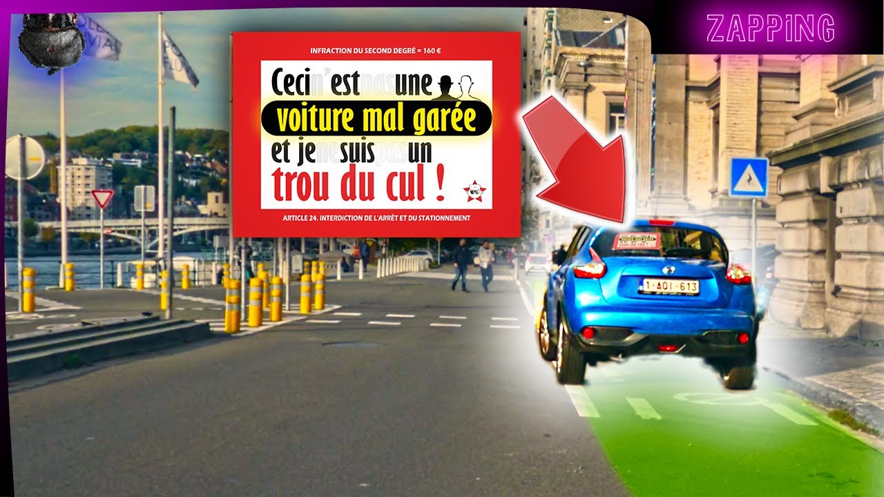 Des stickers contre les voitures mal garées à Liège. Vandalisme ou citoyenneté active ?