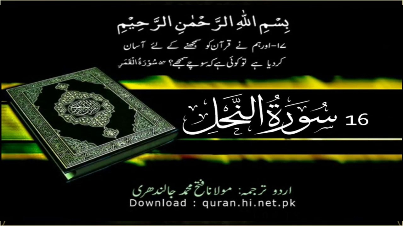 16 Surah Al Nahl | Quran With Urdu Hindi Translation (The Bee)