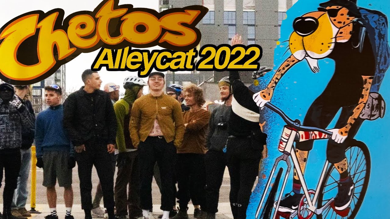 Racing Cheto Cat 2022 a Fixed Gear Only Alleycat in Denver