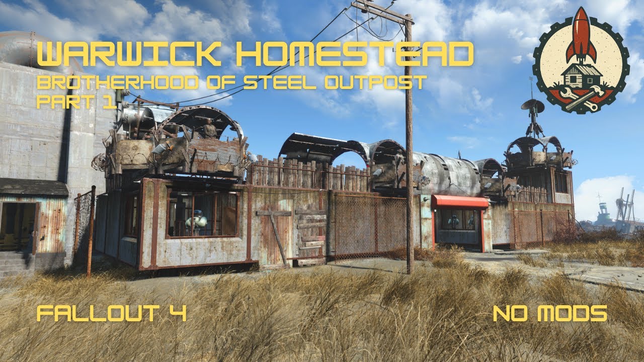 Warwick Homestead to Brotherhood of Steel Outpost Build Guide Part 1 - NO MODS - FALLOUT 4