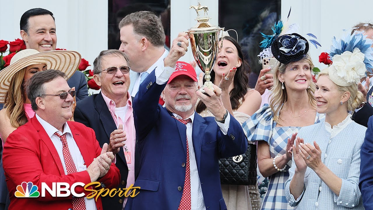 Rich Strike owner Rick Dawson accepts Kentucky Derby trophy | NBC Sports