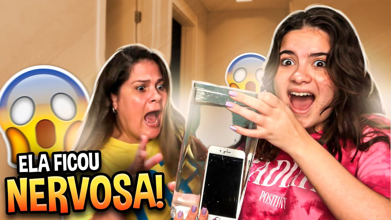 MERGULHEI O IPHONE DA MINHA MÃE PRA FAZER UMA EXPERIÊNCIA💦