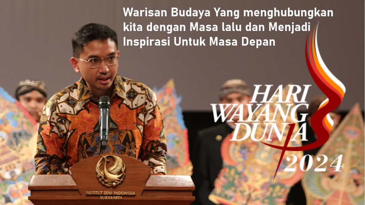 Sambutan K.G.P.A.A. MANGKUNEGARA X , Pembukaan HARI WAYANG DUNIA KE 10 Tahun 2024