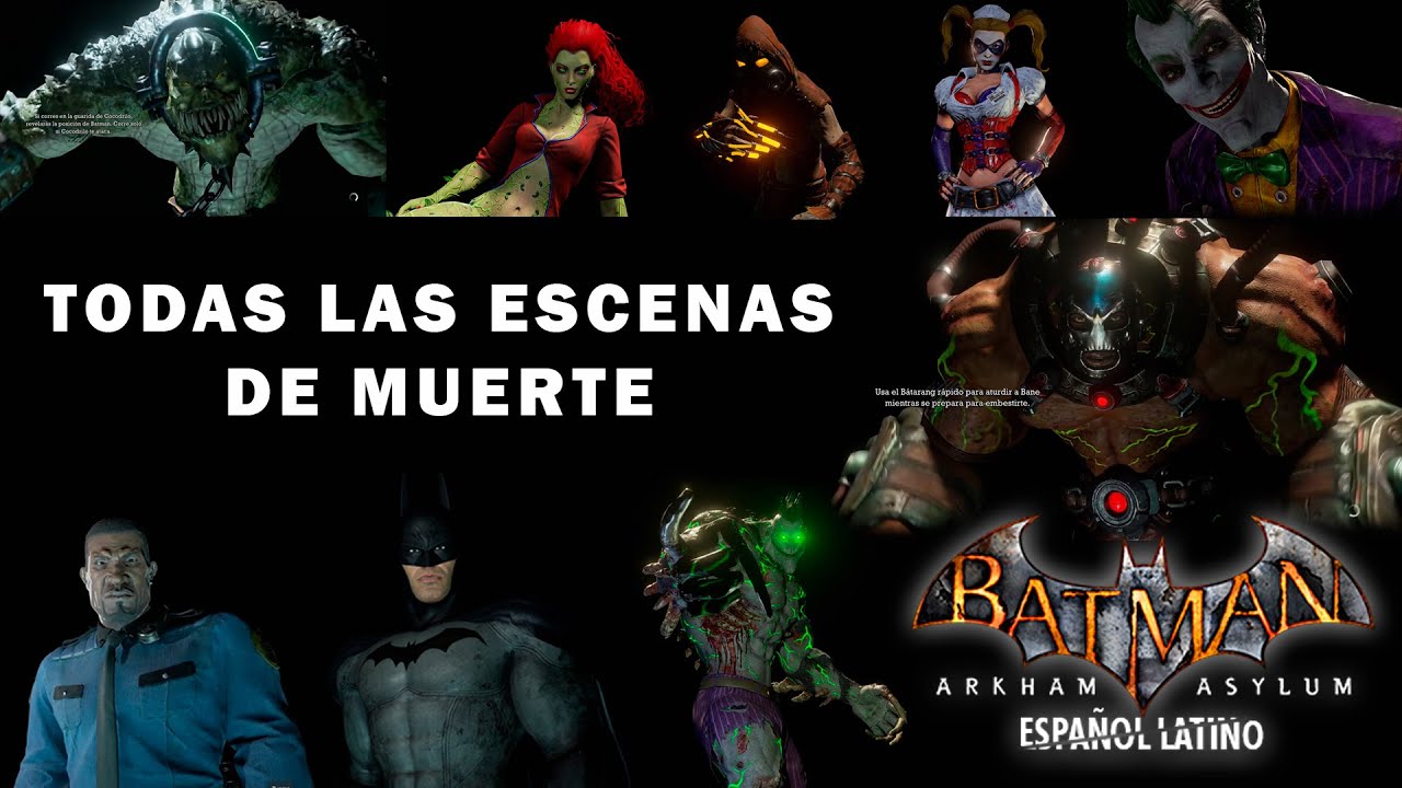 Batman: Arkham Asylum | Todas las escenas de muerte en Español Latino