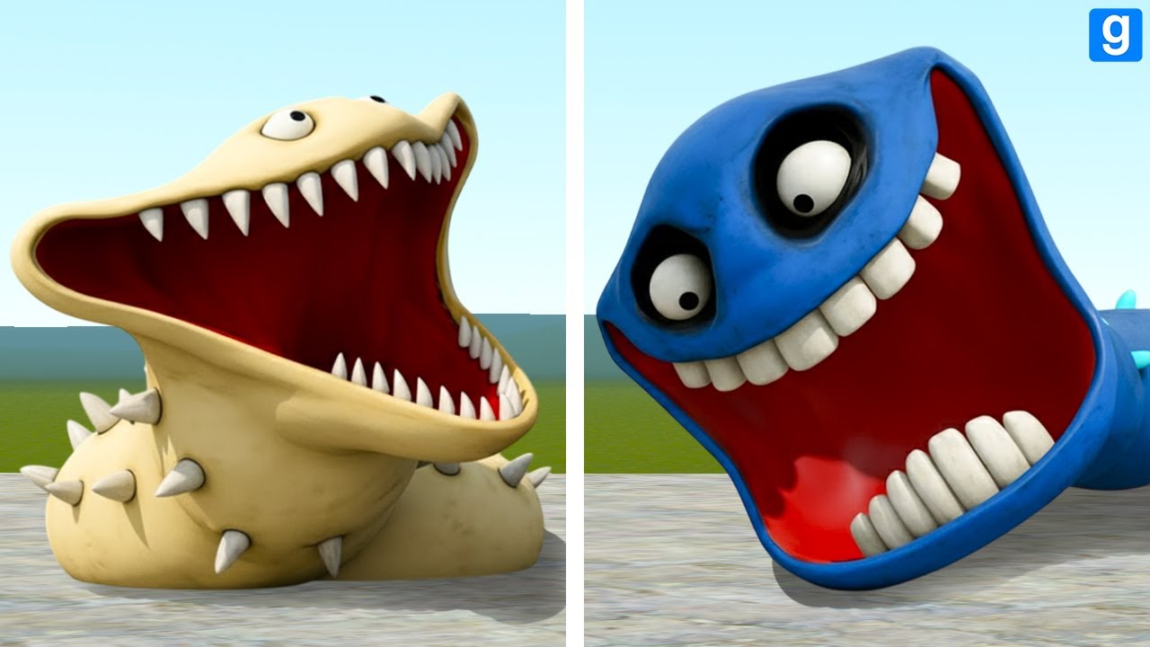 WHO IS STRONGER: HUNGRY WORM 2 OR HUNGRY SNAKE 2 FOR ROBLOX In Garry's Mod!