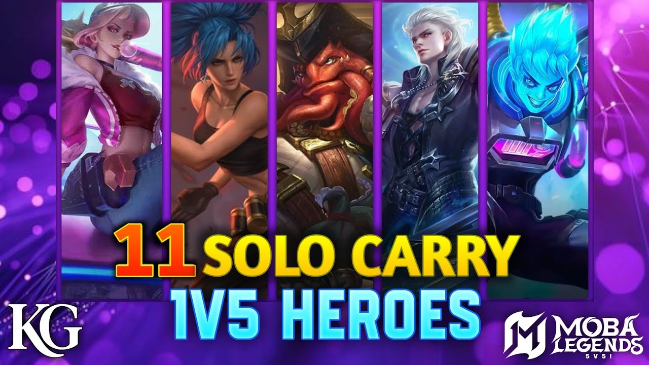 11 HEROES WHO CAN DO 1V5 IN MOBA LEGENDS