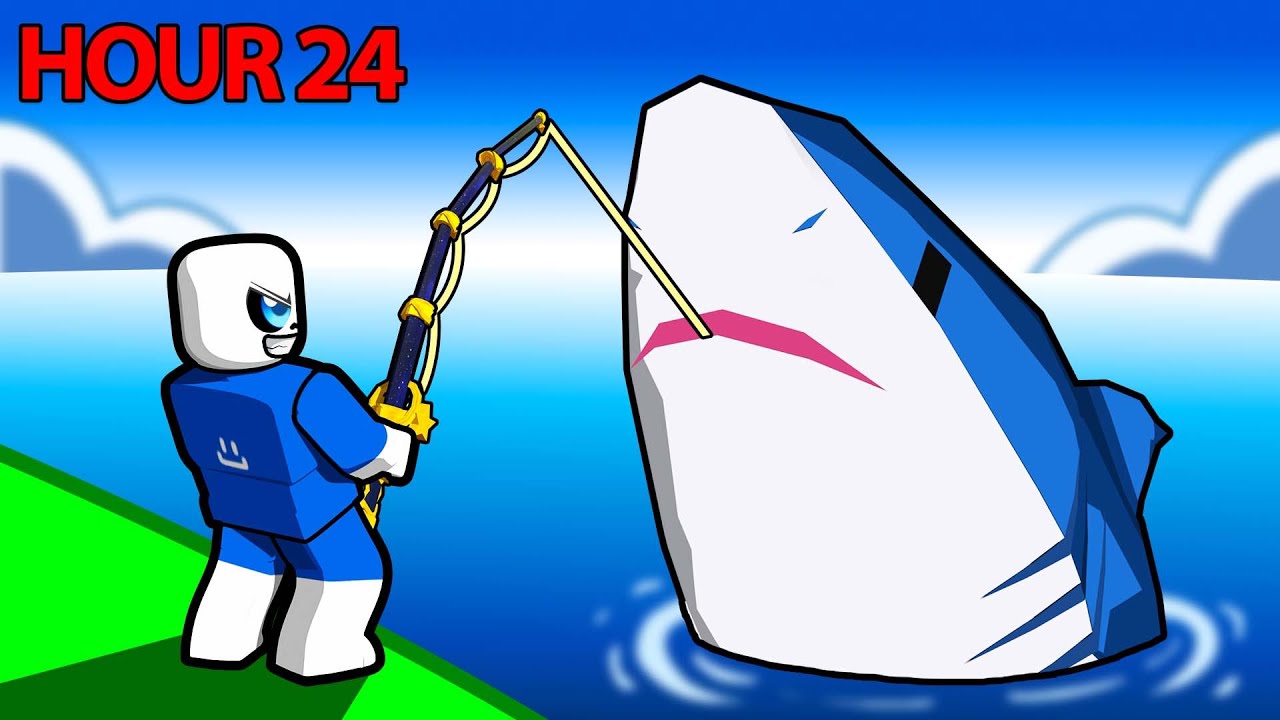 Я провел 24 часа, ловя 0,001% акул в Roblox