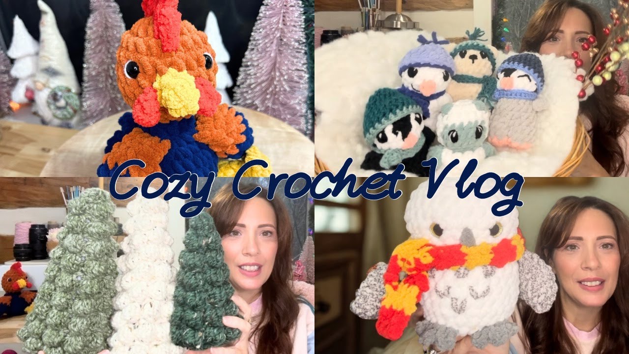 What I Made This Week 🧶 | Pricing Small Crochet Items, Craft Fair Prep & Cozy Cabin Crochet Vlog