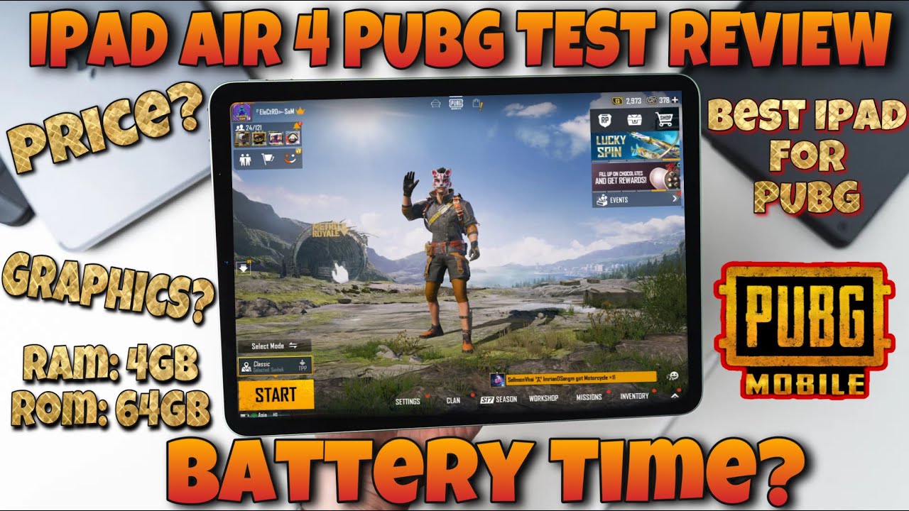 Ipad Air 4 Pubg Test Review || Price || Battery time || Graphics || Best Ipad For Pubg || Hindi/Urdu