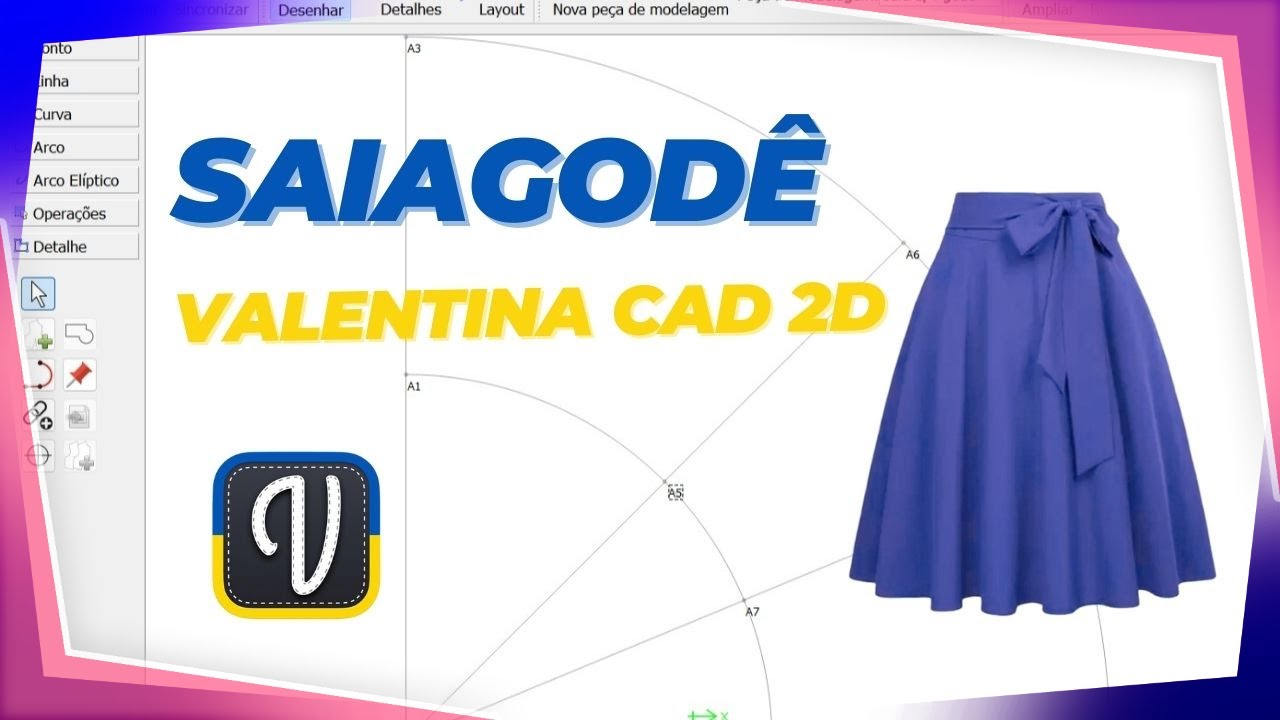 COMO FAZER A SAIA GODÊ NO VALENTINA - PASSO A PASSO